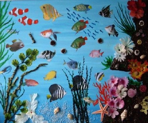 Fonds marins-11 - Collage - DARRIEUX Fonds marins-11 - Collage - DARRIEUX