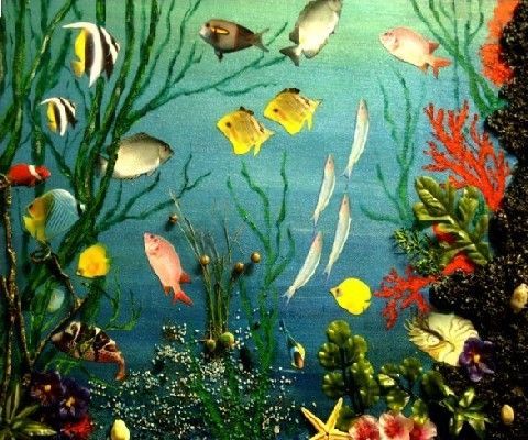 Fonds marins-5 - Collage - DARRIEUX Fonds marins-5 - Collage - DARRIEUX