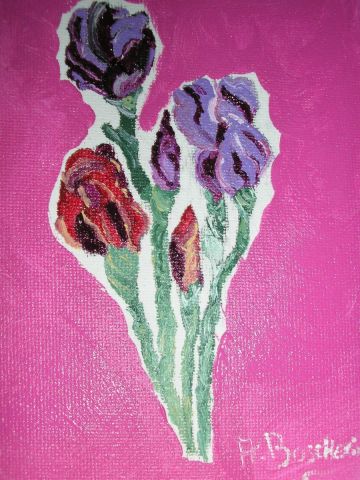 Les Iris - Peinture - Anne de Richebois