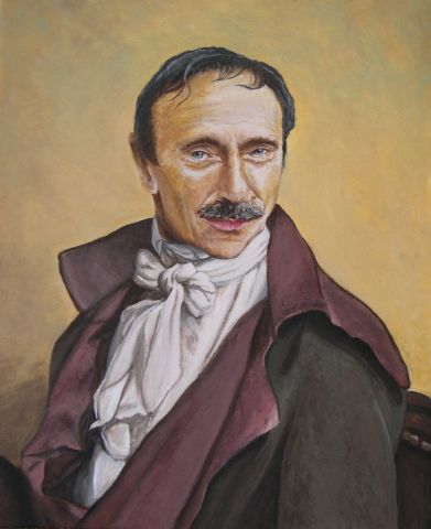 Portrait d'ancêtre 3 - Peinture - Arnaud Griselin