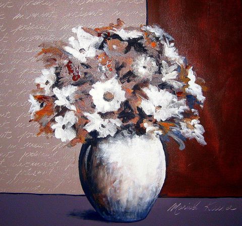 Automne en fleurs - Peinture - Mariele KAISER