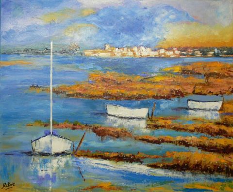 L'artiste Raoul RIBOT - Les barques de l'Etang