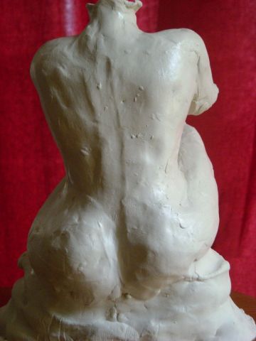 vieille - Sculpture - sandre