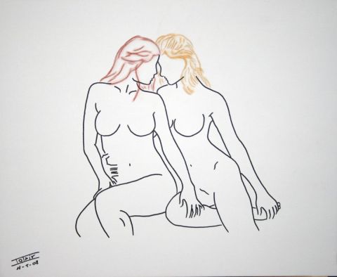 Ebba und Zelma - Peinture - Iolair Wallace McLoor Ebba und Zelma - Peinture - Iolair Wallace McLoor