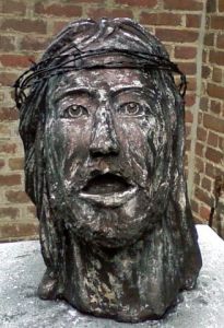Sculpture de eddy: tête christique