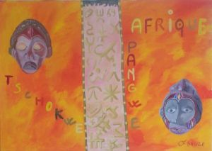 Peinture de frederic sauze: Afrique