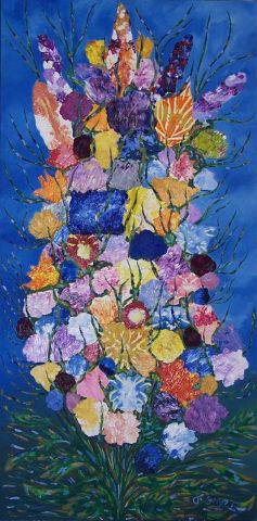 Gerbe de fleures - Peinture - frederic sauze Gerbe de fleures - Peinture - frederic sauze