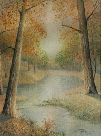 douceur d'automne - Peinture - A Chevereau