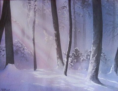 L'artiste A Chevereau - neige illuminée