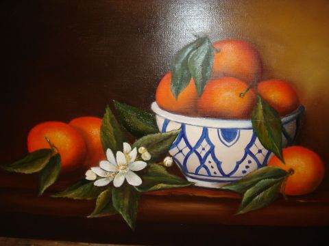 L'artiste jacqueline barbier-barny - les mandarines