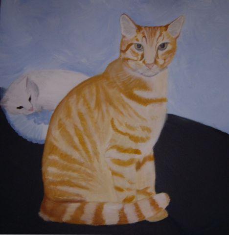 chats - Peinture - lafurette