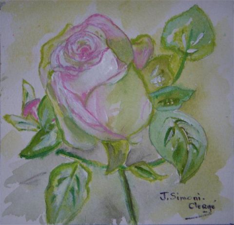 L'artiste SIMONI-CLERGE - Bouton de rose