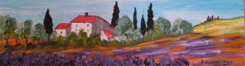 La Provence en bandeau - Peinture - SIMONI-CLERGE
