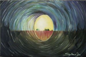 Peinture de Sergio Vieira da Silva: Lumière à la fin du tunnel