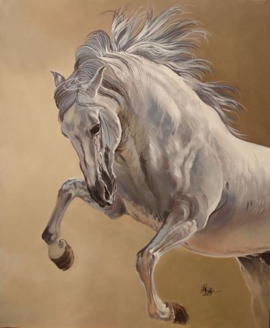 Cheval espagnol - Peinture - lois Cheval espagnol - Peinture - lois