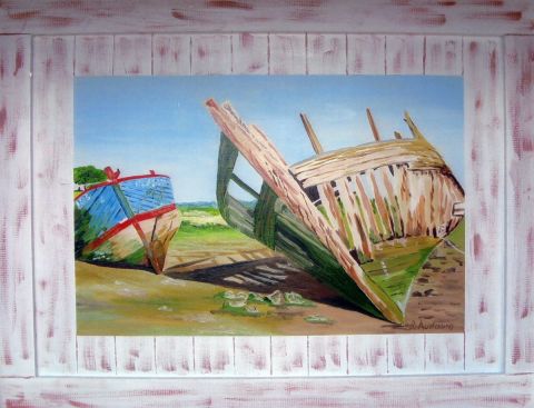 Epaves de bateaux - Peinture - BRUNO AUDOUIN