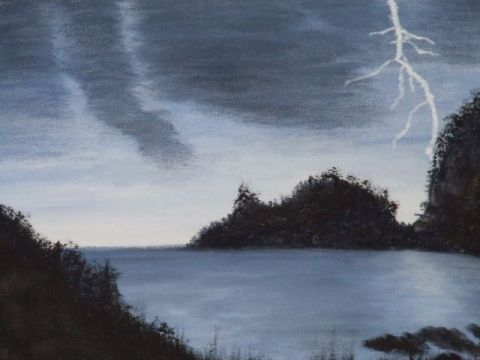 ciel d'orage - Peinture - Diane Proulx