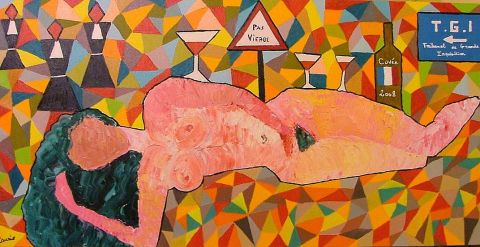 La libation des juges - Peinture - laurie La libation des juges - Peinture - laurie