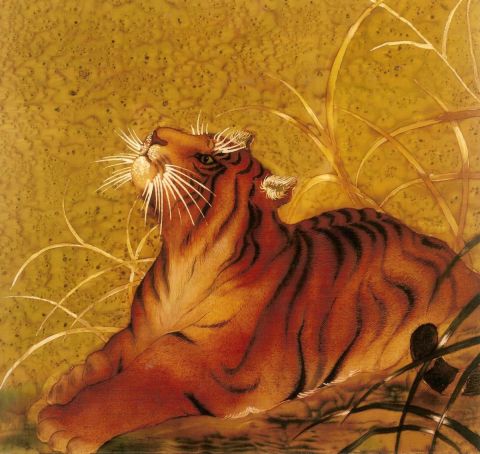 tigre - Art textile - joung-hyun AN