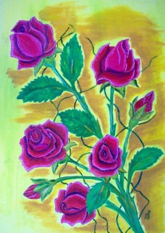 roses - Peinture - Berni