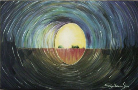 Lumière à la fin du tunnel - Peinture - Sergio Vieira da Silva