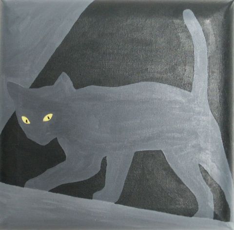 La nuit, tout les chats sont gris - Peinture - Michele Zieser La nuit, tout les chats sont gris - Peinture - Michele Zieser
