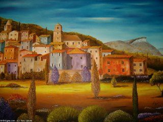 L'artiste tony_antonio - paysage provencal inventé