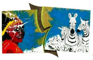 Voir cette oeuvre de brandicourt: femme zebres