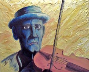 Peinture de billy65ever: le vieux violon 