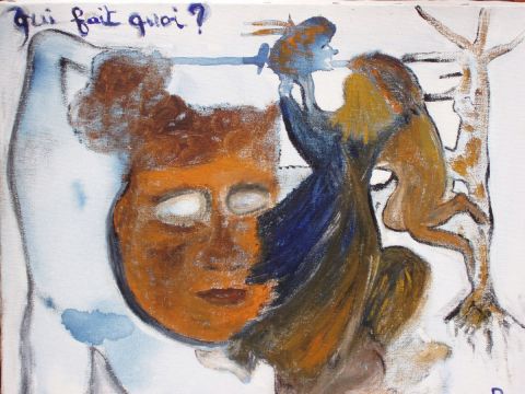 Qui fait quoi ? - Peinture - OD' ILE  Qui fait quoi ? - Peinture - OD' ILE