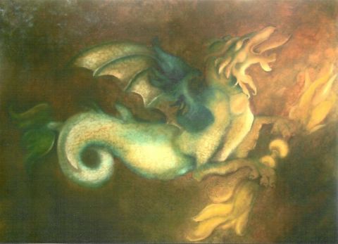 dragon - Peinture - NELL