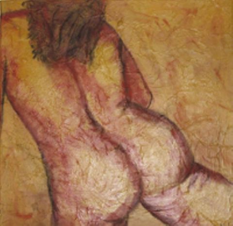 Femme pariétale 1 (la fuite) - Peinture - nadia girouf