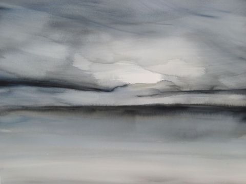 Marée basse - Peinture - Eliette Graf
