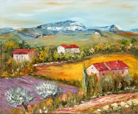 L'artiste litalien - paysage de provence