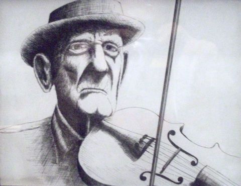 le vieux violon  - Peinture - billy65ever