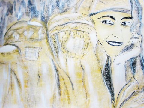 Sourire afghan - Peinture - Li
