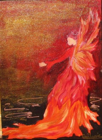L'artiste melanie lemar - fée de feu