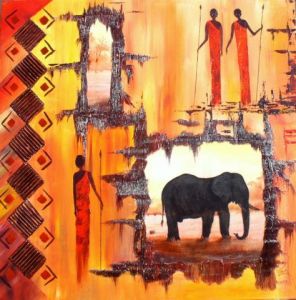 Voir cette oeuvre de Roland CIPRIEN: couleurs d'Afrique
