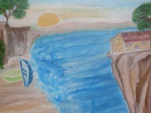 Peinture de vivi: bord de mer