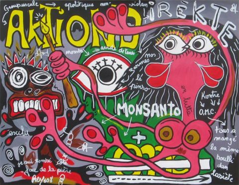 L'artiste royo - Monsanto+OMC