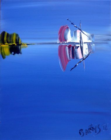 Reflet Bleu N°2 - Peinture - BAPTYSTE