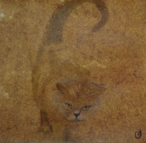 Le chat - Peinture - NELL