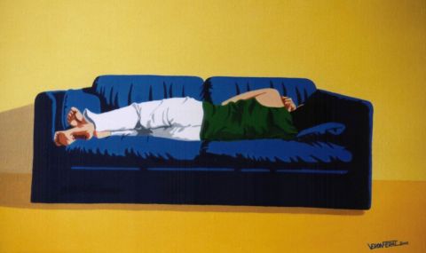 L'artiste Verone Ferat - Pop sofa