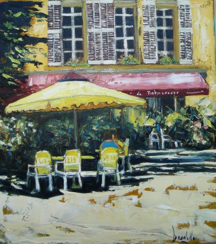 L'artiste Michael BAUDELLE - terrasse d'Aix en Provence