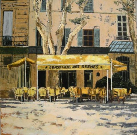 L'artiste Michael BAUDELLE - brasserie des Arènes
