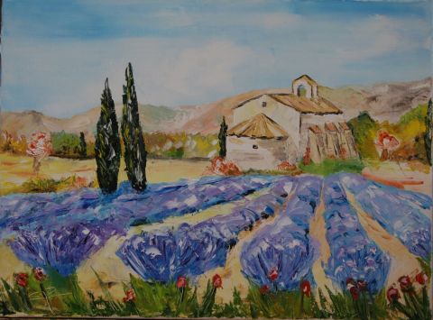 Provence - Peinture - toile18