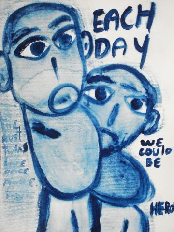 each day we could be heroes - Peinture - lb2006