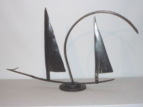 La Goëlette - Sculpture - Roland GOURDON