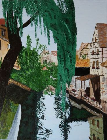 Colmar, un passage de la petite Venise (1985) - Peinture - Le Champenois