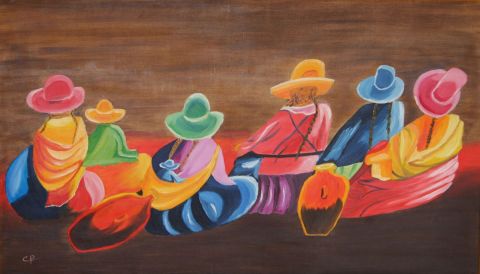 L'artiste toile18 - couleurs peruviennes